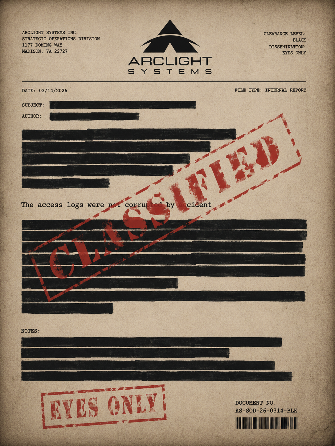 Classified document